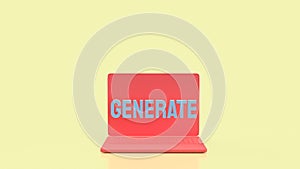 Generative Artificial Intelligence Technology Concept Illustration 3d render