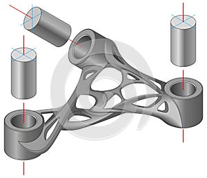 Generative design part modelling for additive manufacturing