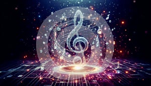 Generative Sound Sculpture, AI generated image