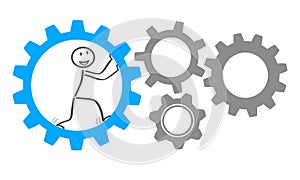 Generator business idea - vector