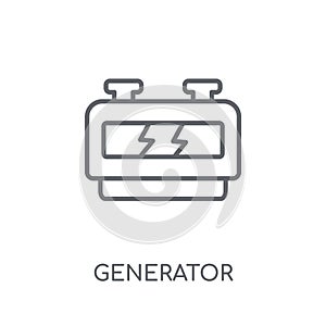 Generator linear icon. Modern outline Generator logo concept on