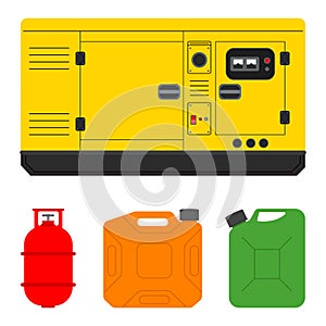 Generator and various fuel set