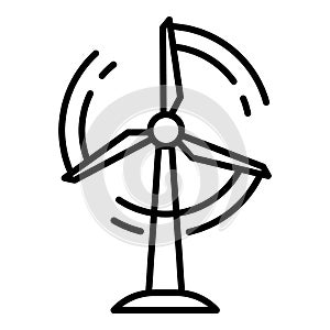 Generator wind turbine icon, outline style