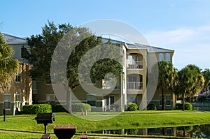 Generic apartment building in florida photo