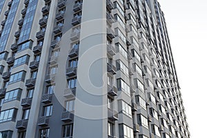 Generic apartment building in Ulyanovsk, Russia. Residential architecture
