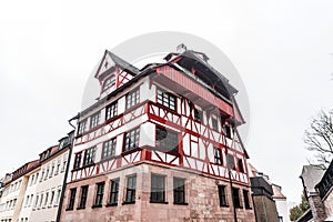 Generic architecture and street view from Albrecht Duerer Platz, Nuremberg, Germany