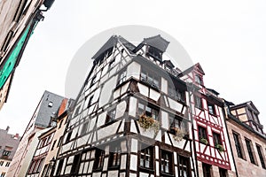 Generic architecture and street view from Bergstrasse, Nuremberg, Germany