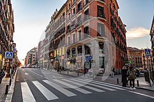 Generic architecture and street view from Madrid, Spain