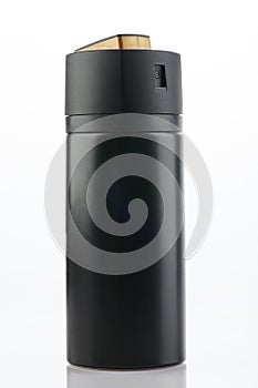 Generic black color spray can