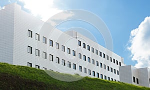 Generic building with blue sky.