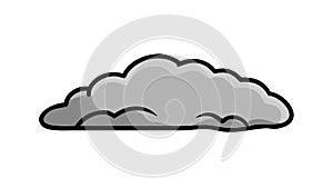 Generic Cloud Icon for Weather, vector design Generative AI