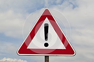 Generic Danger. Road Sign