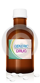Generic Drugs Pills Bottle Vial