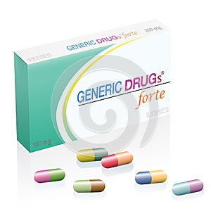 Generic Drugs Tablets Box Pills Capsules