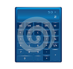 A generic electronic calculator illustration