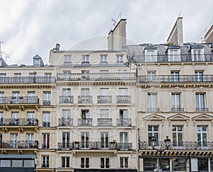 Generic facades in Paris