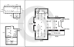 Generic Floor Plan for a commercial office space