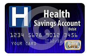 This is a generic health savings account HSA debit card.