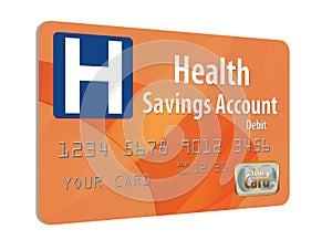 This is a generic health savings account HSA debit card.