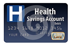 This is a generic health savings account HSA debit card.