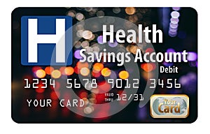 This is a generic health savings account HSA debit card.