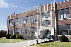 Generic High School Entrance Building Exterior