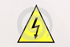 Generic high voltage danger sign, symbol