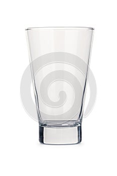 Generic isolated empty clear glass tumbler