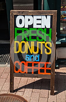 Generic Open Donuts Coffee Sign