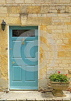 Generic pretty terraced house door