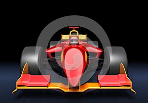 Generic red race car