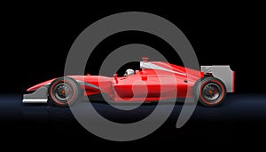 Generic red race car