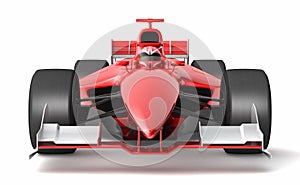 Generic red race car