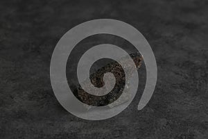 Generic tan white rock on gray textured surface