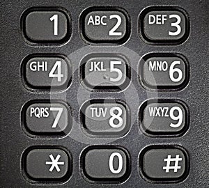 Generic telephone keypad.