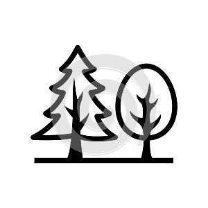 generic trees Glyph Style vector icon which can easily modify or edit