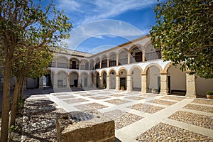 Generic view of the baroque cloister of the Sanctuary of Vera Cruz in Caravaca photo