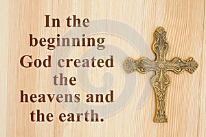 Genesis 1 - The Beginning text