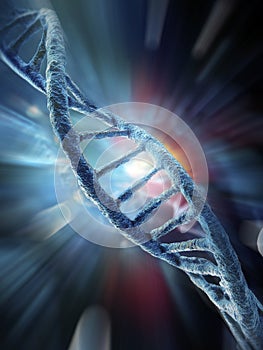 Genesis - Representation of the DNA double helix - AI Generated