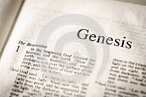 Genesis text header.