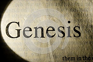 Genesis text header