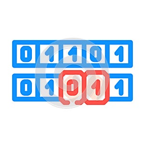 genetic algorithm color icon vector illustration