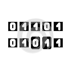 genetic algorithm glyph icon vector illustration