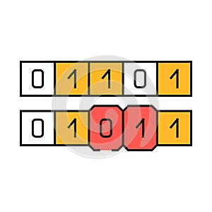 genetic algorithm icon color illustration