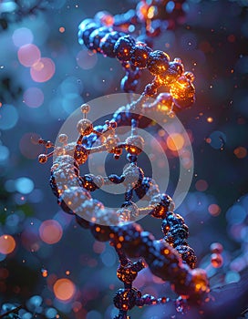 Genetic Code - Abstract DNA Double Helix