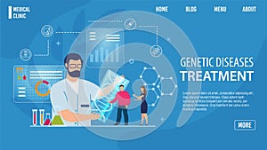 Genetic Disease Treatment Service Landing Page