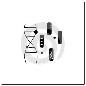 Genetic diversity glyph icon