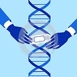 Genetic engineering. CRISPR Cas9 gene editing method