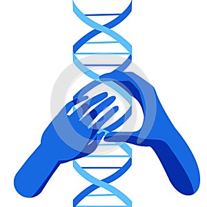 Genetic engineering. CRISPR Cas9 gene editing method