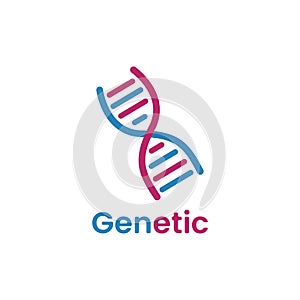 genetic DNA logo template